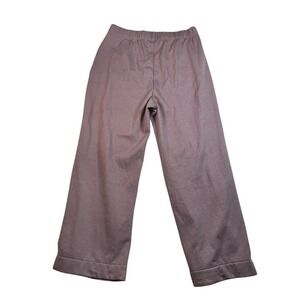 GAP Women's Lounge Pants Large L Brown Wide Leg Pull‎ On Casual Comfy